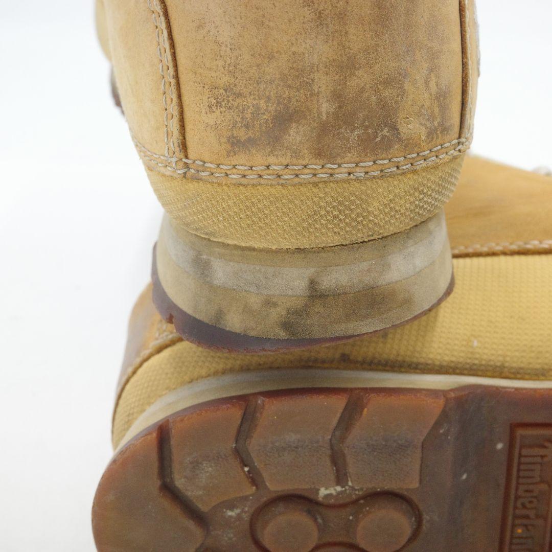 Timberland ティンバーランド レザー ブーツ 10W 約 28cm ベージュ スエード アメカジの画像6