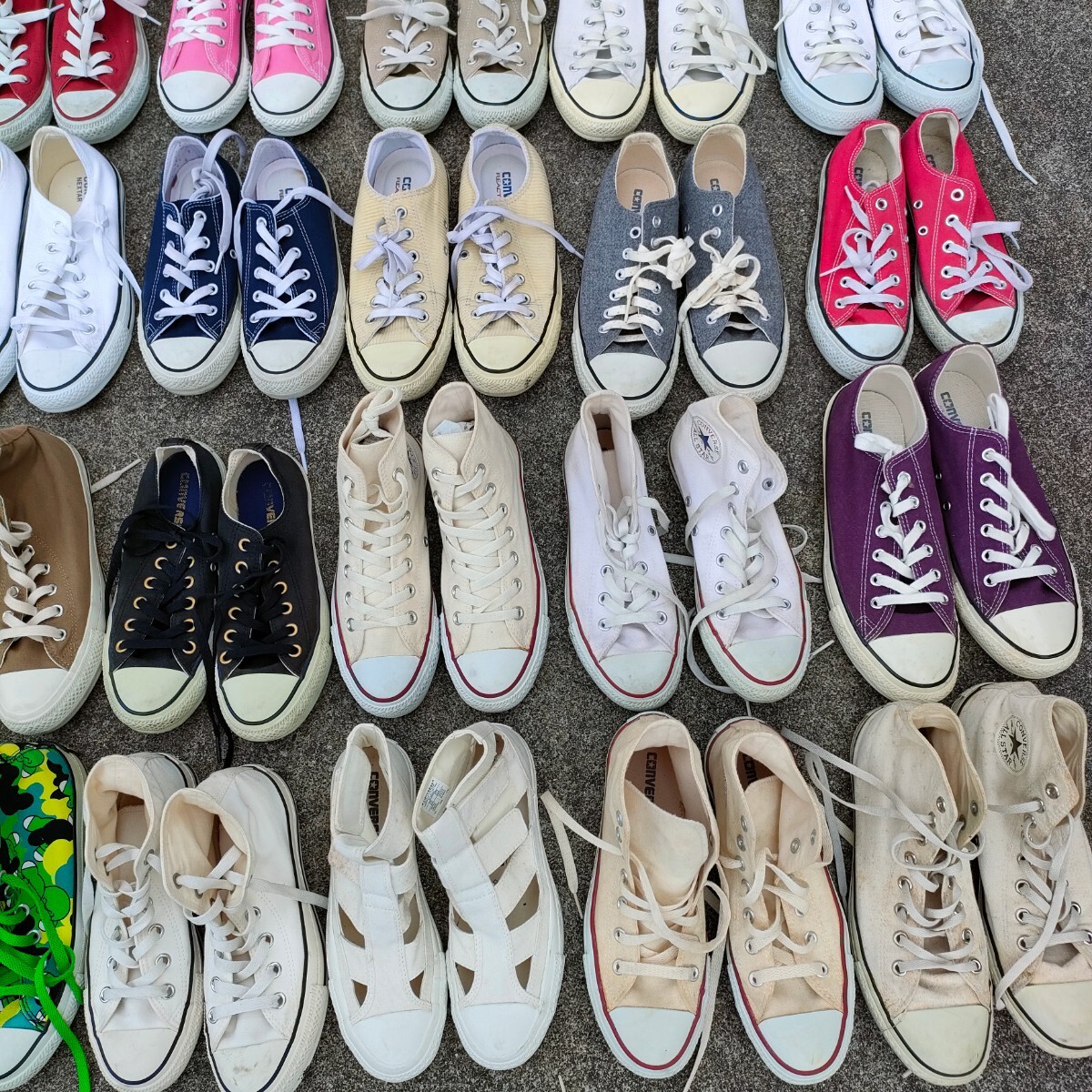 1円 全て CONVERSE ALLSTAR コンバース スニーカー 42点 まとめ売りチャックテイラー レディース メンズ 混合 40点 以上 50点 未満の画像5