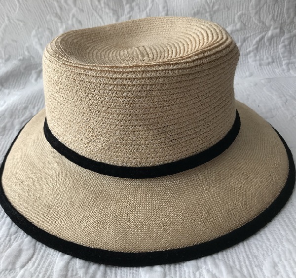 karuvenCARVEN PARIS straw hat hat maxi n handling . haute couture made in Japan 