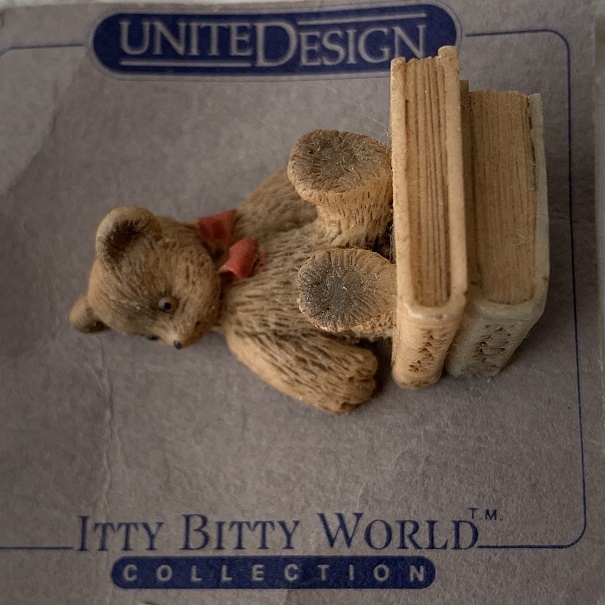 ITTY BITTY WORLD COLLECTION テディベア USA 1986年 ミニチュア ドールハウス ディスプレイの画像6