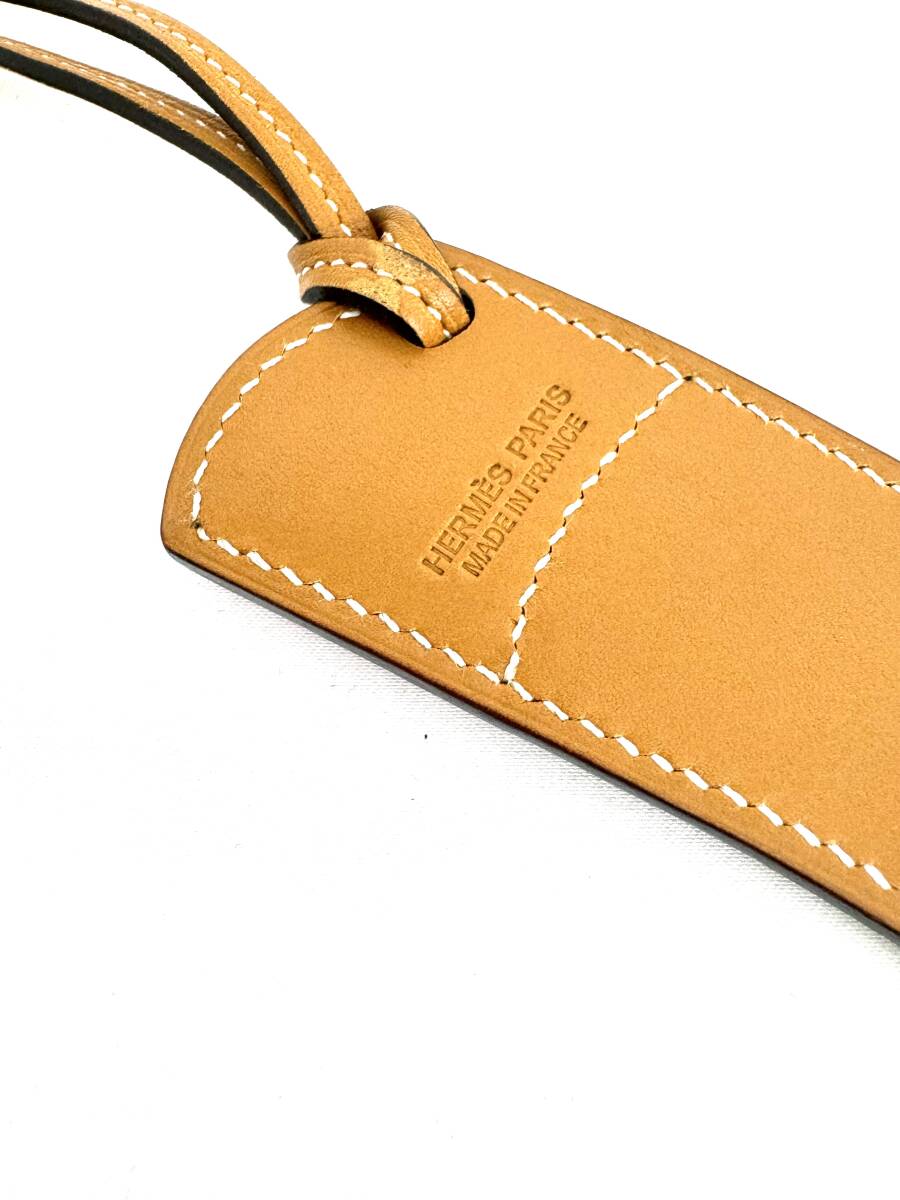 6D2820[ подлинный товар гарантия ] Hermes сумка очарование padok ботинки брелок для ключа кожа Brown розовый Serie серебряный HERMES