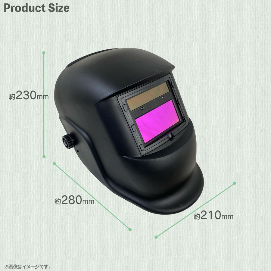 [ free shipping ]Myprecious regular goods # conversion hour :1/25000 second automatic shade welding surface TIG,MAG,MIG arc correspondence welding mask less -step sensitivity adjustment Japanese instructions 