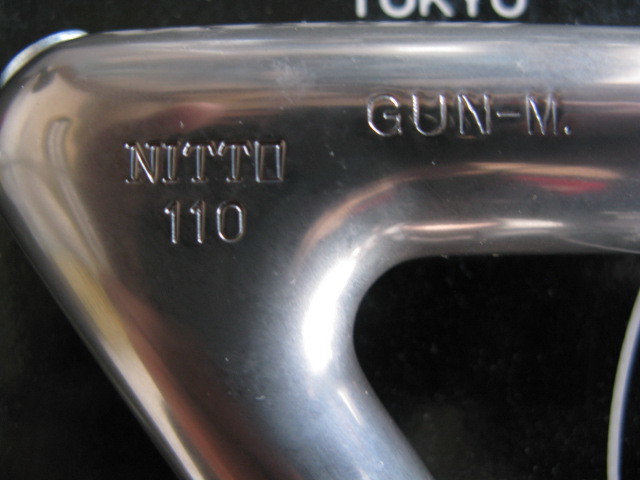 ピスト・競輪/NJS認定【NITTO 110 GUN-M】軽合ステム110mm未使用品_画像2
