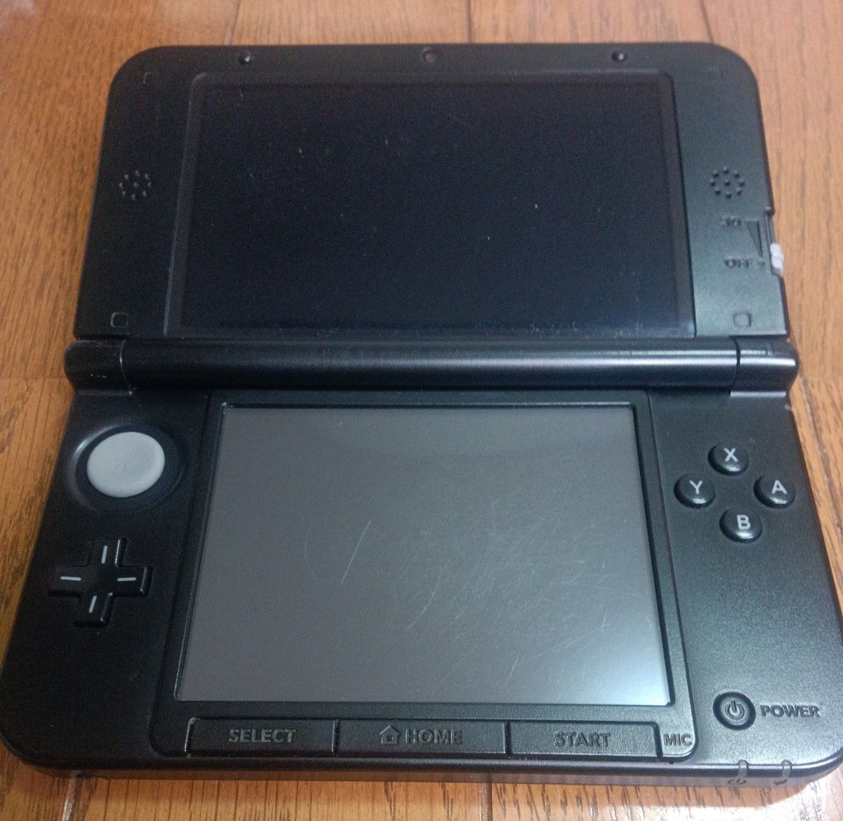 NINTENDO 3DS LL ブラック 中古品 本体全体使用感有り 本体のみ 起動確認済み