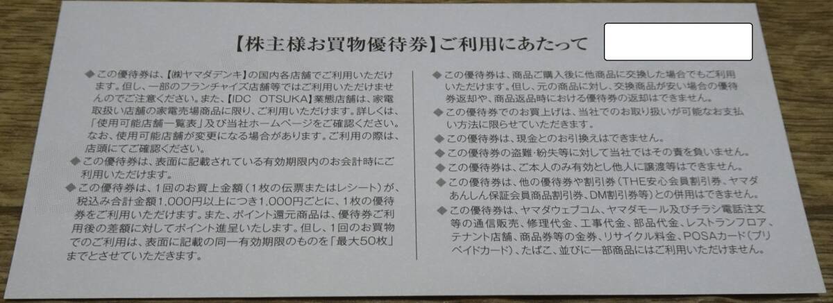 [ бесплатная доставка ]yamadaHD акционер пригласительный билет 1000 иен минут (500 иен талон ×2 листов ) комплект yamada электрический YAMADA 2024 год 6 месяц 30 до дня бытовая техника дискаунтер 