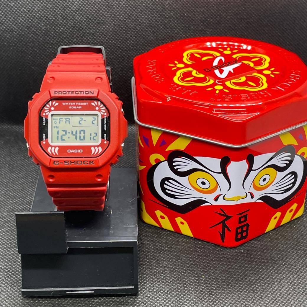 【1スタ】 G-SHOCK DW-5600DA-4JR THE BLACK EYE PATCH 達磨 ブラックアイパッチ CASIO カシオ Gショック ジーショック #S0625の画像2