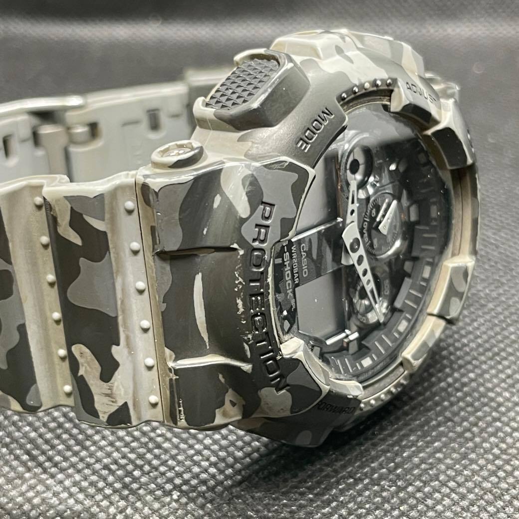 【1スタ】 G-SHOCK CASIO カシオ GA-100CM-8AJF アナデジ 迷彩 カモフラ Camouflage Series カモフラージュシリーズ #A786_画像8