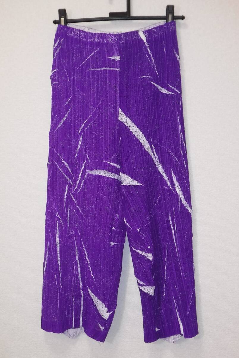 PLEATS PLEASE pleat pulley zISSEY MIYAKE Issey Miyake purple series setup size M pants size S