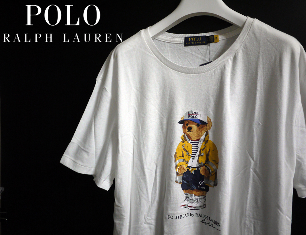 ★正規品・超美品！POLO RALPH LAUREN【ポロラルフローレン】ポロベア半袖Tシャツ WH XL 定価8800円_画像1