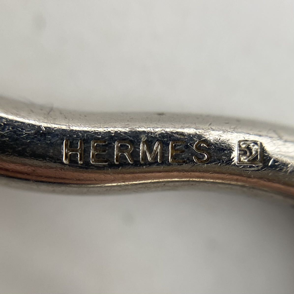 HERMES エルメス ブレスレット ジャンボ レザー ブラウン レディース アクセサリー P1230の画像6