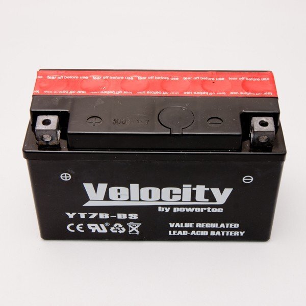 YT7B-BS GT7B-4 FT7B-4 bike battery air-tigh type fluid attached Velocity