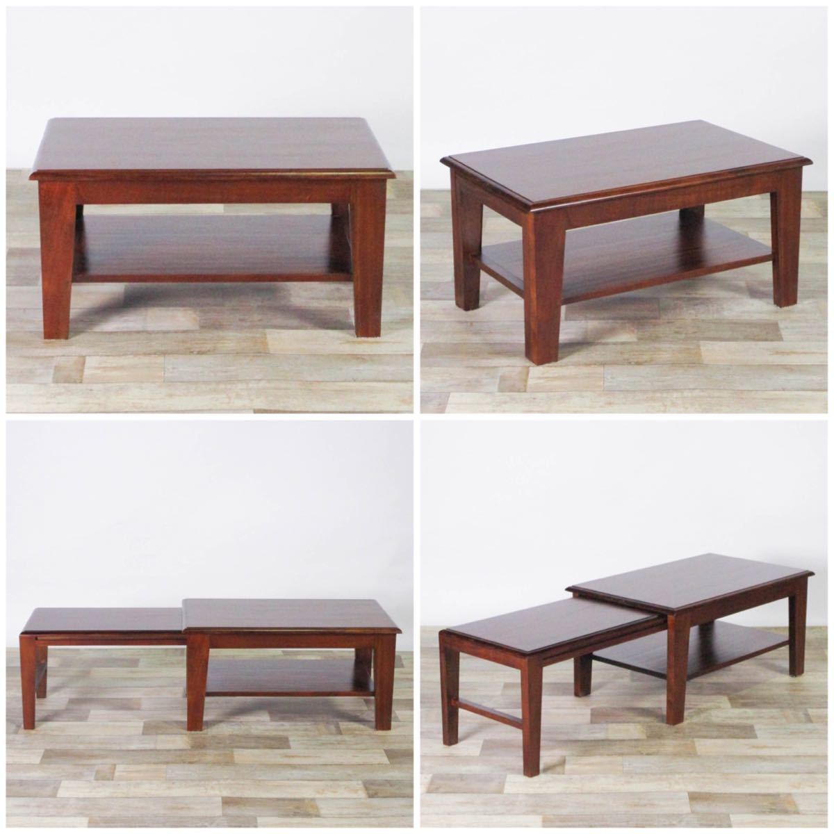 新品 アジアン ローテーブル 伸長式 伸縮 テーブル アンティーク 新品 アジアン ローテーブル 伸長式 伸縮 テーブル アンティーク