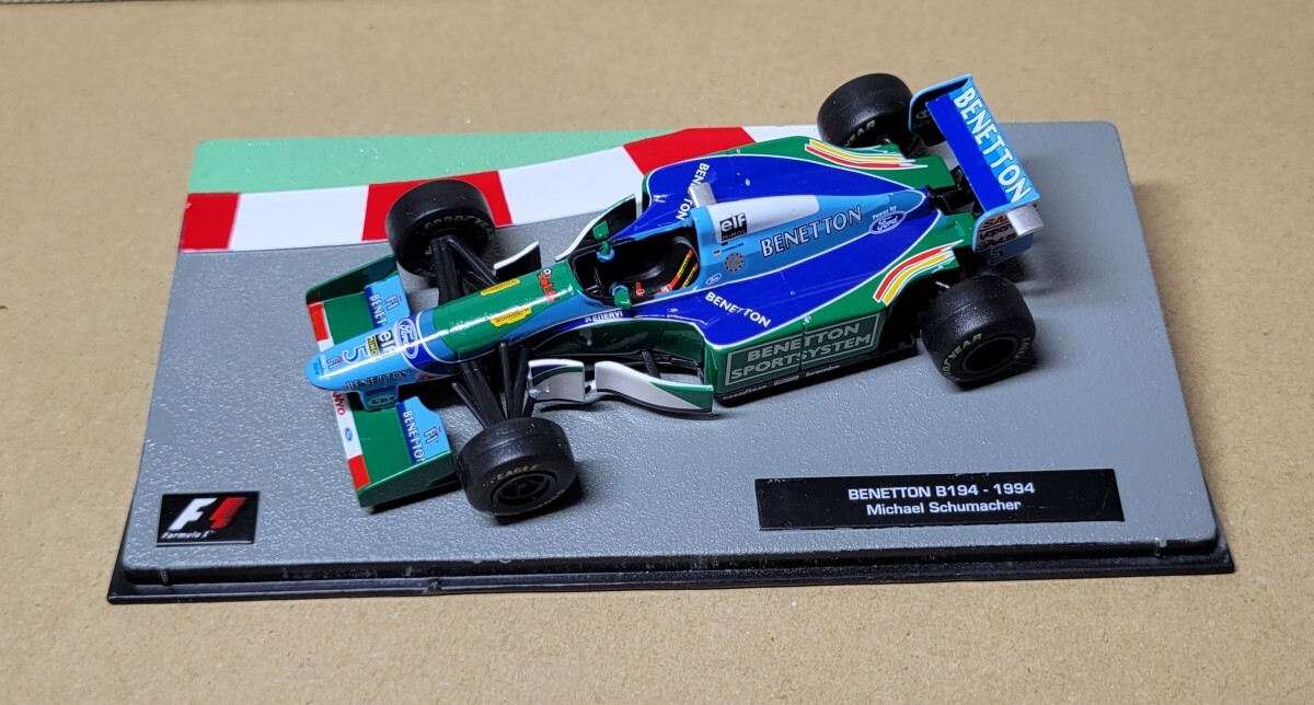 1/43 デアゴスティーニ F1マシンコレクション BENETTON B194 ミハエル・シューマッハ 1994 現状品 ミニカーの画像1