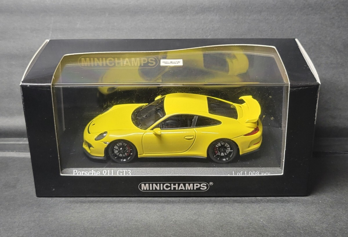 1/43 Porsche 911 (991) GT3 2013 ( желтый ) желтый цвет [410062021] MINICHAMPS Minichamps PMA Porsche