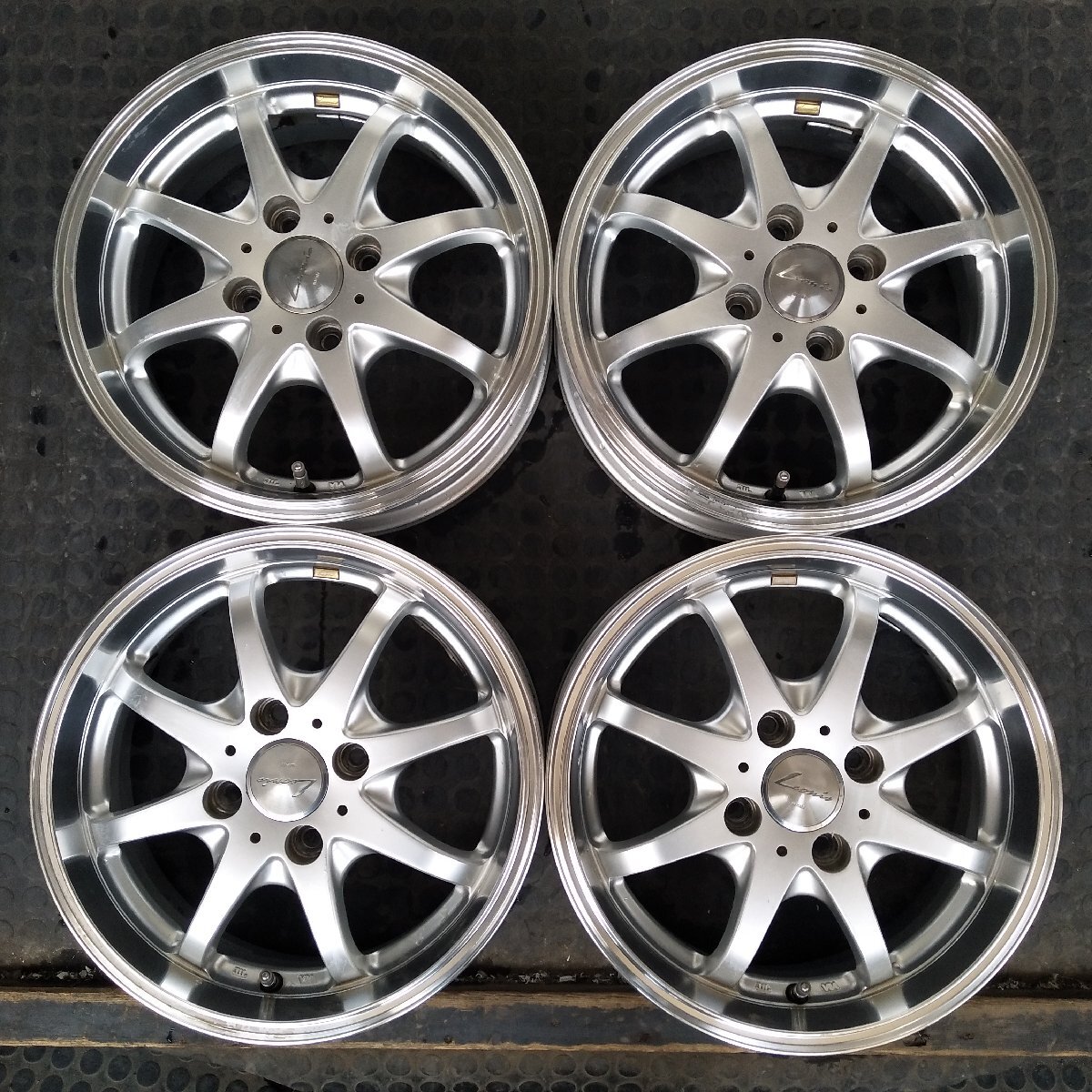 管理番号：A4-63【4本価格】【14x5J 4x100 ET+45 ハブ73】weds LEONIS・軽自動車等・直接引取可能・適格請求書発行可能の画像1