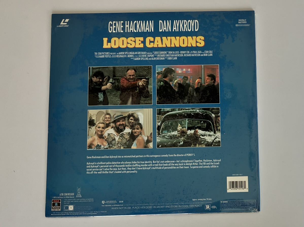 [ unopened shrink / import version LD]LOOSE CANNONS LD RCA US 70196 89 year record, Canon z,Gene Hackman,Dan Aykroyd,Bob Clark,Paul Zaza,