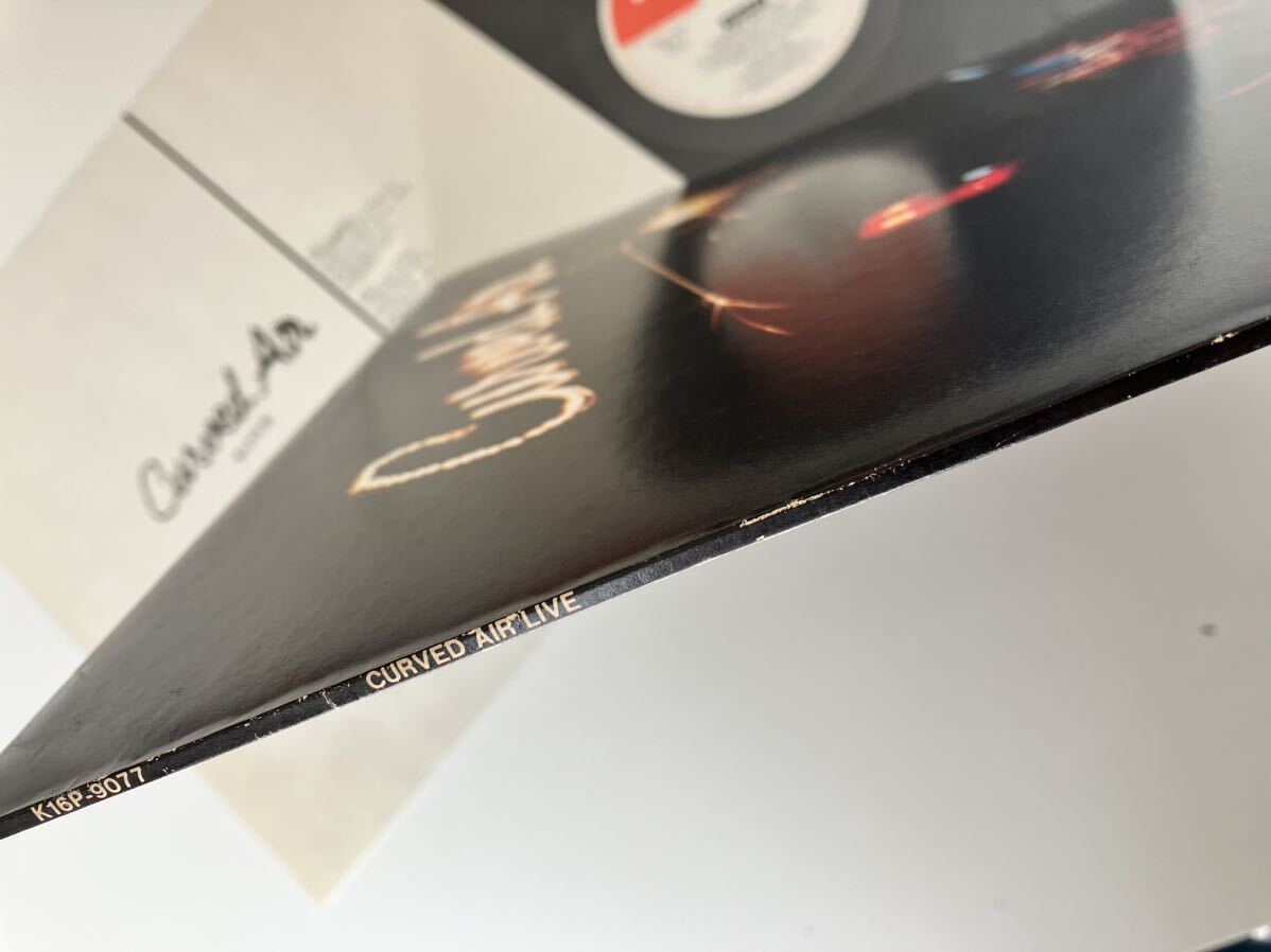 Curved Air / LIVE 日本盤LP DERAM K16P9077 75年盤,ソーニャ・クリスティーナ,ダリル・ウェイ,Sonja Kristina,Darryl Way,Vivaldi,の画像5