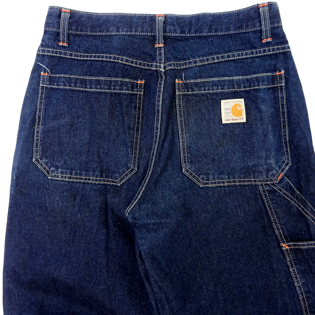 美品 carhartt 100YEARS DENIM PAINTER PANTS カーハート 100周年 デニムペインター パンツ Lot 0180 W31の画像2