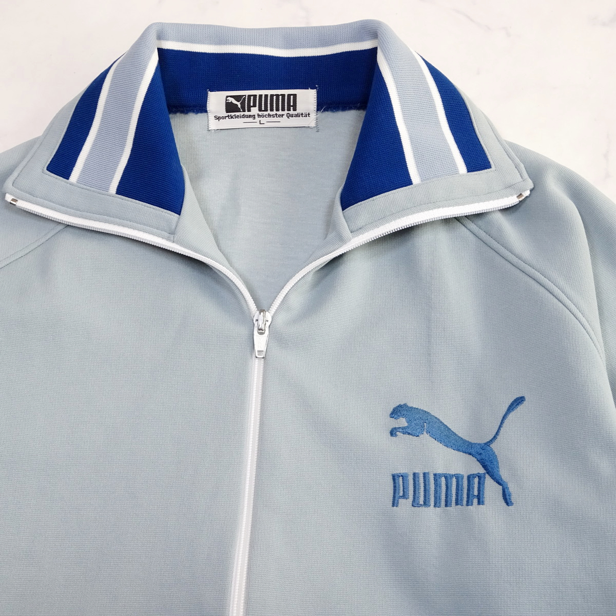 極美品 80s vintage PUMA TRACK JERSEY ビンテージ プーマ トラックジャージ Lサイズ_画像2