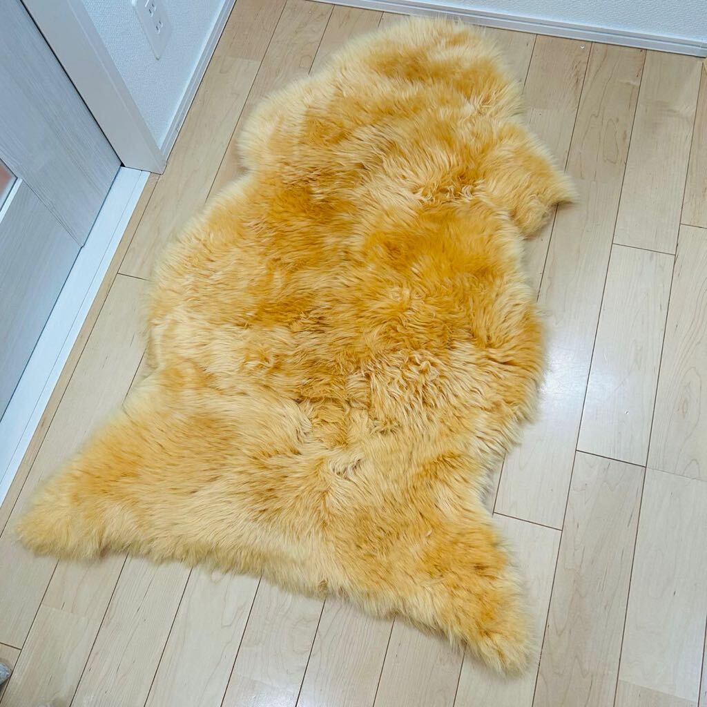  limitation color New Zealand production super high quality sheepskin mat .. smell less real leather 1 pcs minute natural wool 100% camp field mountain climbing wool length approximately 7cm 100cmx70cm