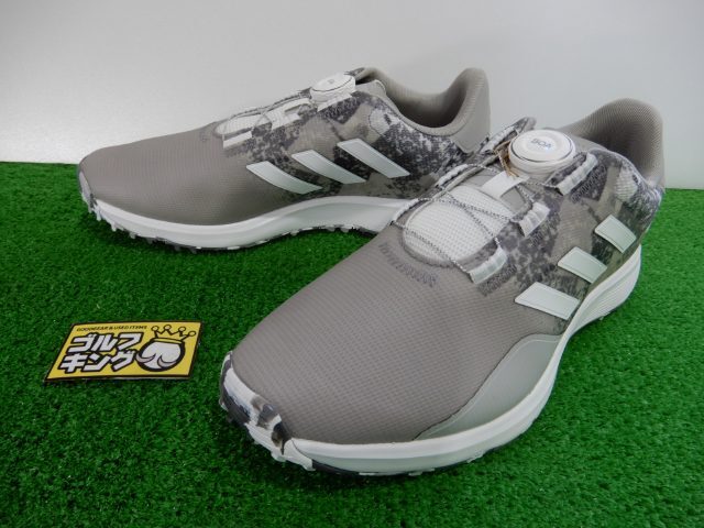 GK green * new goods 714 [ price cut ][25.0] Adidas S2G SL boa 23*GV9415* gray series * dial type * spike less golf shoes *3E* waterproof *