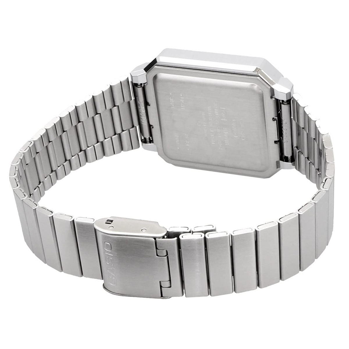 CASIO Casio A100WE-1A переиздание наручные часы стандартный цифровой серебряный унисекс мужской женский мужчина бизнес retro нержавеющая сталь 