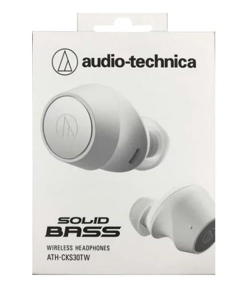 audio-technica オーディオテクニカ ワイヤレスイヤホン ATH-CKS30TW WH 左右分離 Bluetooth対応 ホワイト カナル型 新品 未使用 未開封の画像1