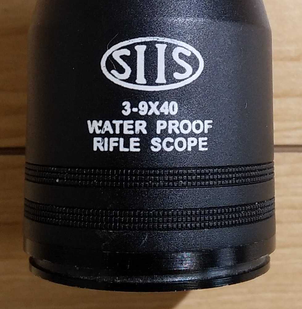 スコープ SIIS 3-9X40 WATER PROOF RIFLESCORP 中古現状品ジャンクの画像7