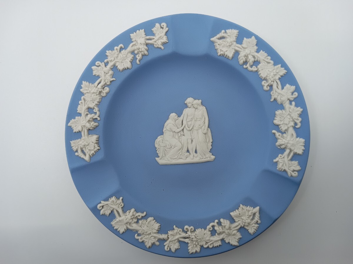 WEDGWOOD ウェッジウッド ジャスパーウェア　アッシュトレイ　ペールブルー　ティールグリーン_画像5