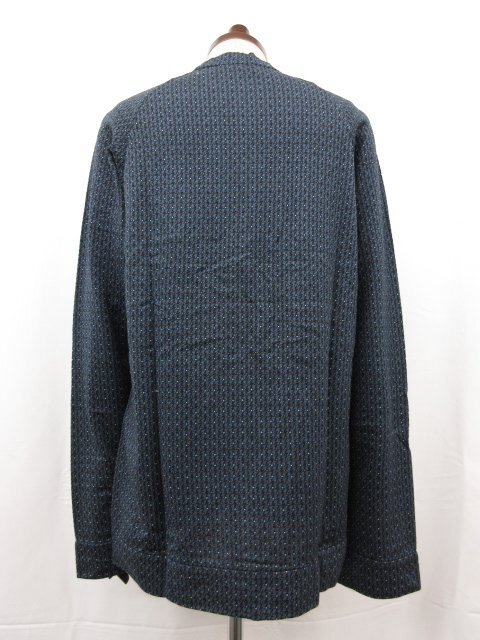  super-beauty goods [ Comme des Garcons Homme pryus] cotton material weave pattern long sleeve knitted ( men's ) sizeL navy series XT-07038L AD1997 #31MN4922#