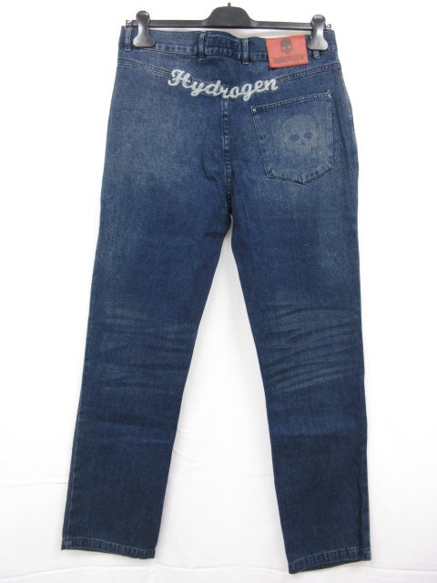 【HYDROGEN ...】  хлопок    Denim    джинсы   ( мужской ) size34  индиго  голубой 5 карман  ■28MPA0508■