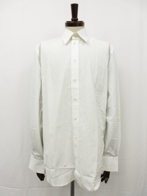 [ Dolce & Gabbana DOLCE&GABBANA] cotton material du evo to-ni long sleeve shirt ( men's ) size41 white Italy made #31MK3112#