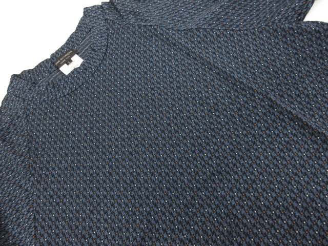  super-beauty goods [ Comme des Garcons Homme pryus] cotton material weave pattern long sleeve knitted ( men's ) sizeL navy series XT-07038L AD1997 #31MN4922#