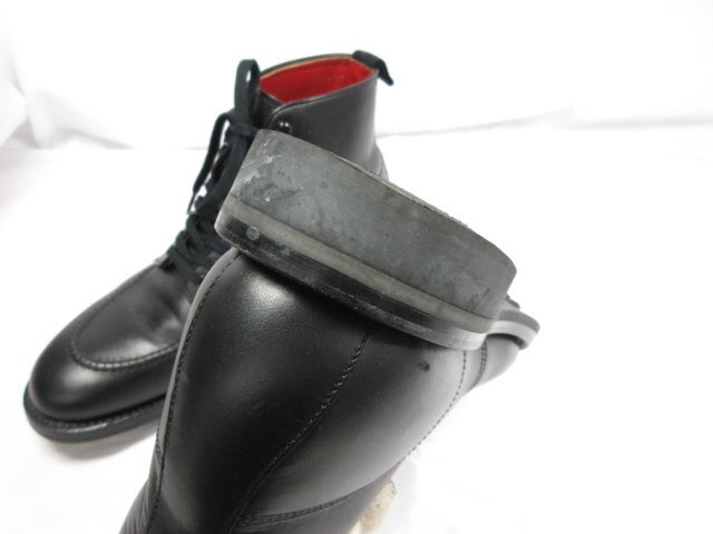 超美品【REGAL Shoe & Co リーガルシューアンドカンパニー】 ショートブーツ Uチップ レザー 紳士靴 (メンズ) size25 ブラック ■30MZA5144_画像10