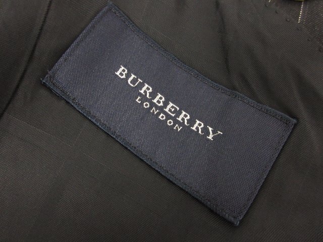 【バーバリーロンドン BURBERRY LONDON】 ウール素材 シングル2ボタン スーツ (メンズ) size38R チャコールグレー ストライプ ■27RMS8424_画像10