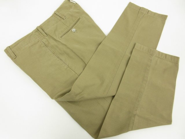 美品 【イカイ YCHAI】 コットンパンツ スラックス (メンズ) ベージュ系 イタリア製 20SS-SP10 ■28MPA0625■_画像3