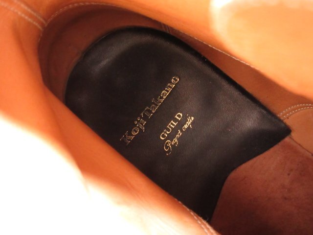 美品【コージタカノバイギルドオブクラフツ Koji Takano by guild of crafts】4ストラップブーツ 紳士靴 (メンズ) size7.5 黒 ■15MZA5219_画像9