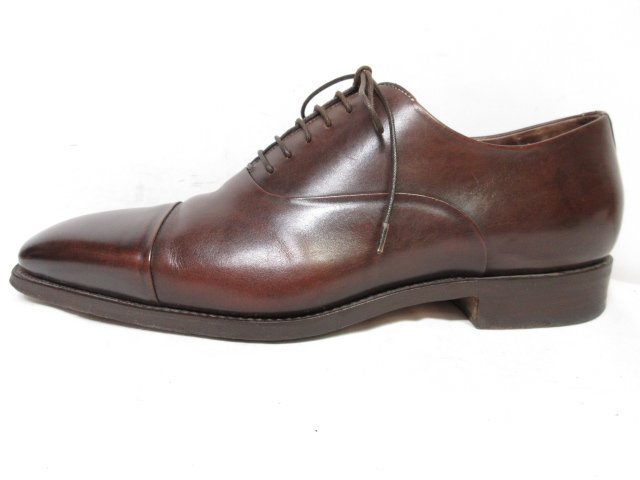 HH beautiful goods [ sun to-niSantoni] leather cap tu inside feather dress shoes gentleman shoes ( men's ) size5.5 blur feeling brown group #15MZA5227#