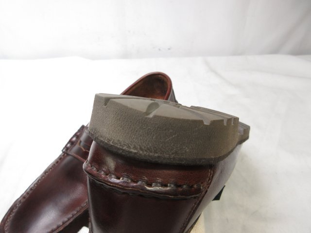 超美品 【パラブーツ Paraboot】 レザー コインローファー スリッポン 紳士靴 (メンズ) size6.5 ダークブラウン系 ■30MZA5287■_画像9