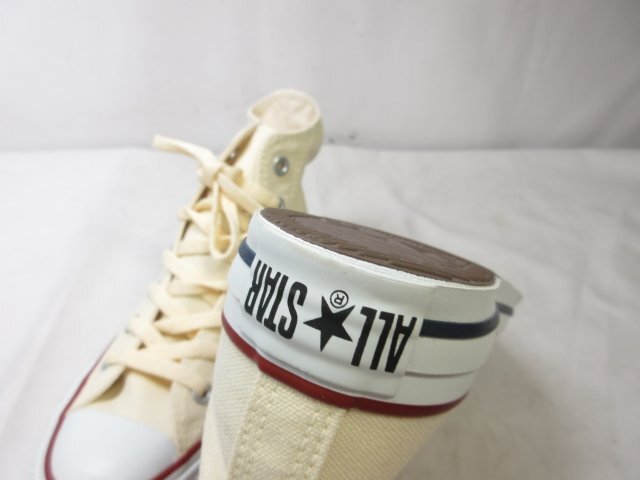 未使用品 【CONVERSE コンバース】M9162 ALL STAR HI ハイカット キャンバス スニーカー 婦人靴 (レディース) 23.5 ホワイト ■30LZ4491■_画像10