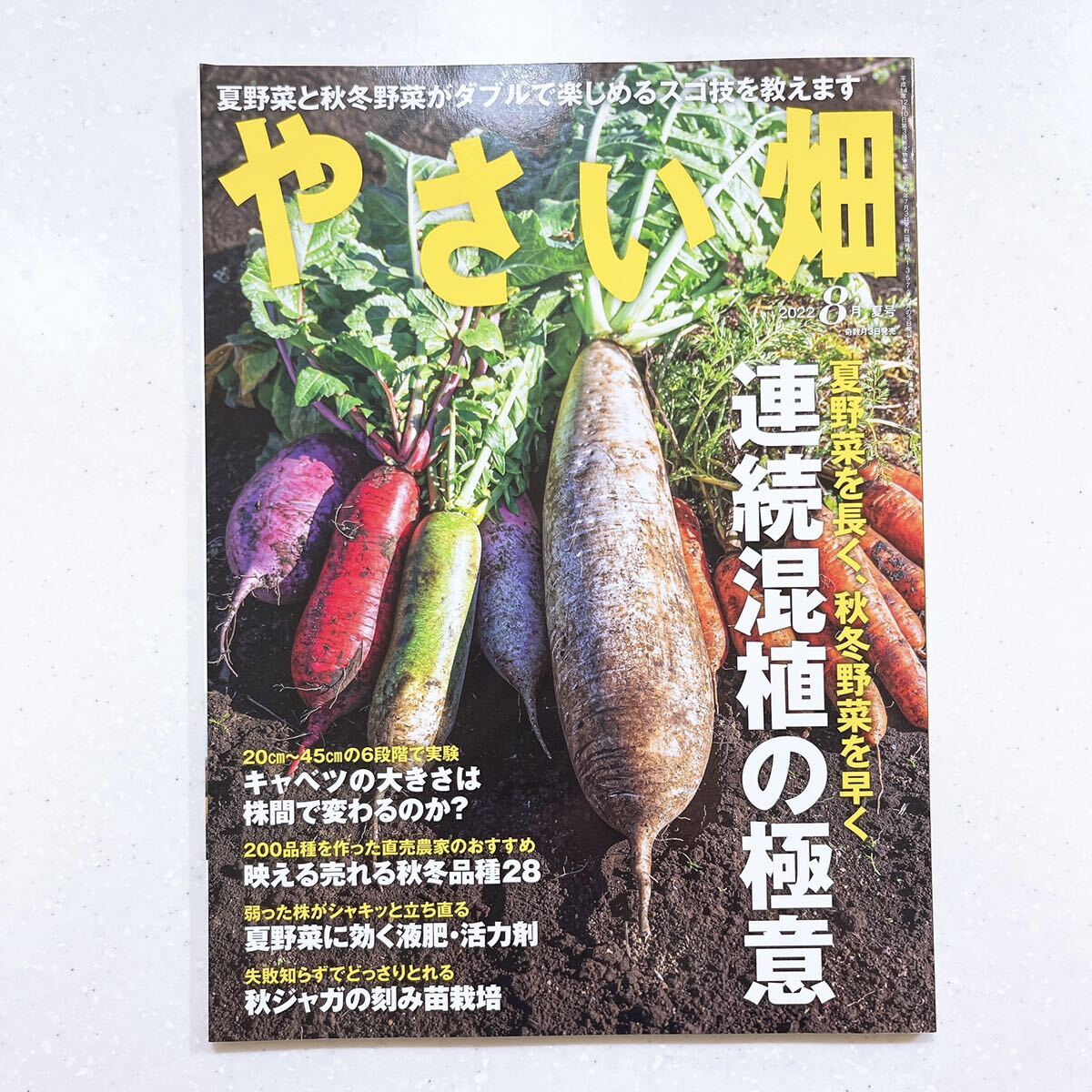 やさい畑 夏号 2022年8月号 夏野菜を長く、秋冬野菜を早く 連続混植の極意_画像1