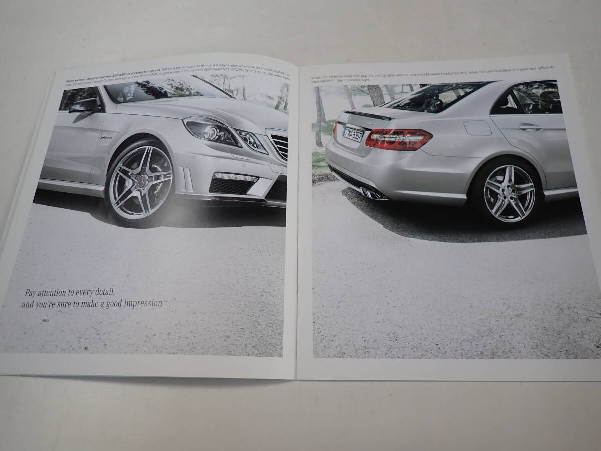 ★【メルセデスベンツE63AMG】専用カタログ/2009年7月/英語版/送料185円/Eクラス_画像5