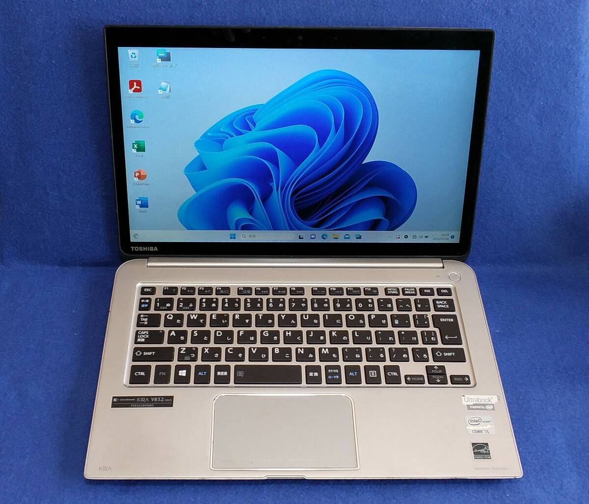 モバイルノートPC 東芝 dynabook KIRA V832 タッチパネル SSD 128 GB MS-Office 365 Core i5 Windows 11 メモリ8GB 無線LAN
