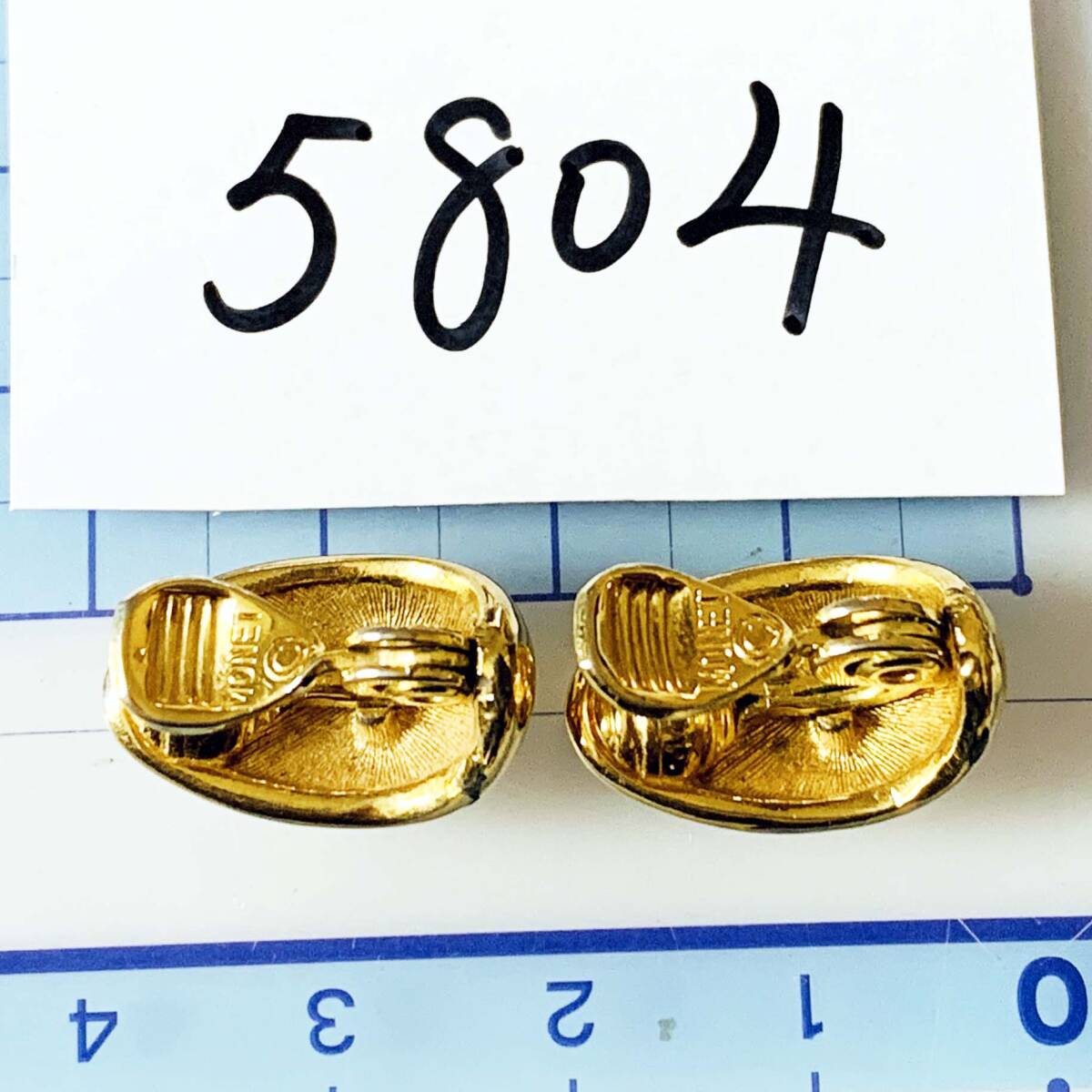 中古 MONETモネ ゴールド イヤリング No.5804の画像3