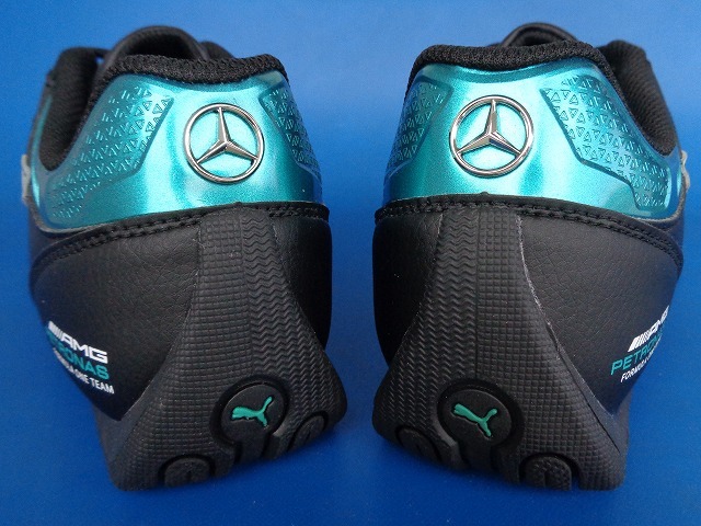 13654■新品 未使用 Mercedes AMG Petronas Motorsport Puma Future プーマ ドライビング シューズ 黒 レザー ベンツ 27 306584-03_画像5