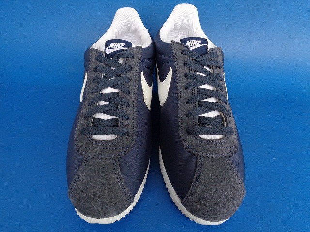 13658■美品 17年製 NIKE CLASSIC CORTEZ NYLON ナイキ クラシック コルテッツ ナイロン 紺 白 27.5 807472-410 US9.5の画像3