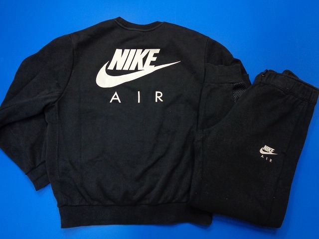 13704■NIKE AIR ナイキ エア ブラッシュドバック フリース セットアップ 上下 セット スウェット スエット XL 希少サイズ_画像2