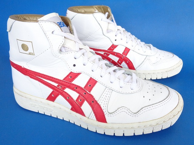 13676■美品 ASICS JAPAN L FABRE TBF707 アシックス ジャパン ファブレ 白 赤 25 日本製 バッシュ 希少 三井寿の画像2