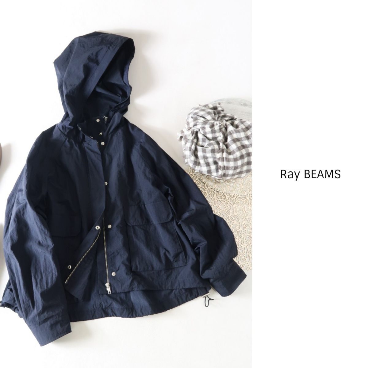 1.6万☆ビームス Ray BEAMS☆ナイロンマウンテンパーカ 0サイズ☆A-O 1231の画像1