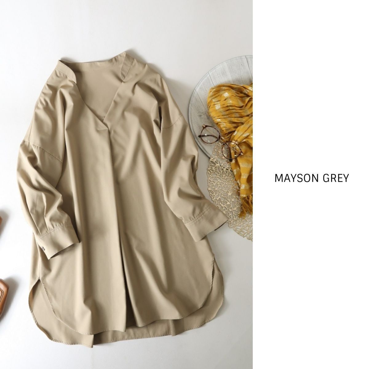  Mayson Grey MAYSON GREY*... bright loan shirt tunic shirt 2 size *A-O 1002